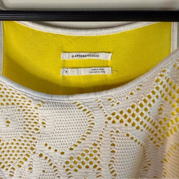 Anthropologie White Lace Overlay
Cosette Top Size Small Eyelet Design - Picture 6 of 8